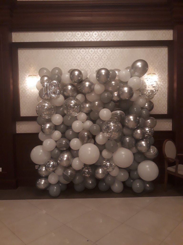 Dekoracije zid od balona